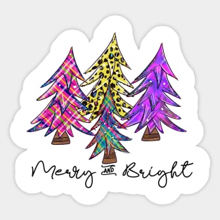 Merry And Bright. Sticker